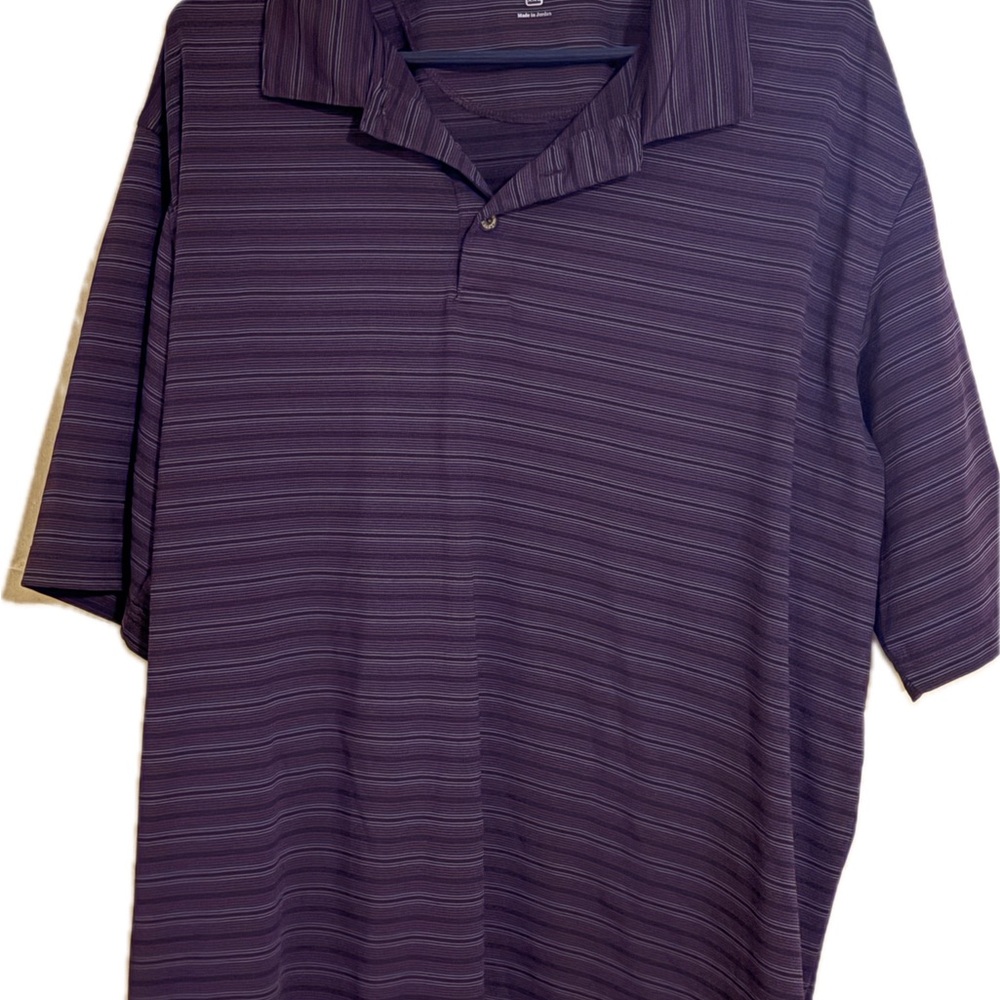 Pebble Beach Purple Striped Men's Shirt